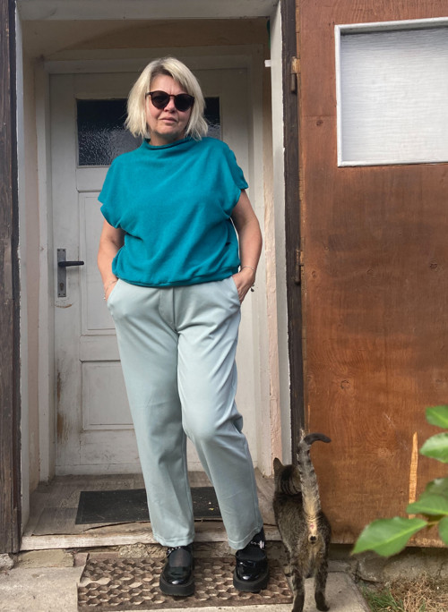 Vesta tyrkysová svetrová — foto 4