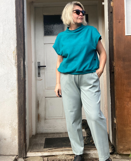 Vesta tyrkysová svetrová — foto 5