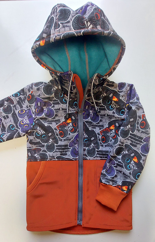 Dětská bunda, softshell/fleece , Truck v.110 — foto 4