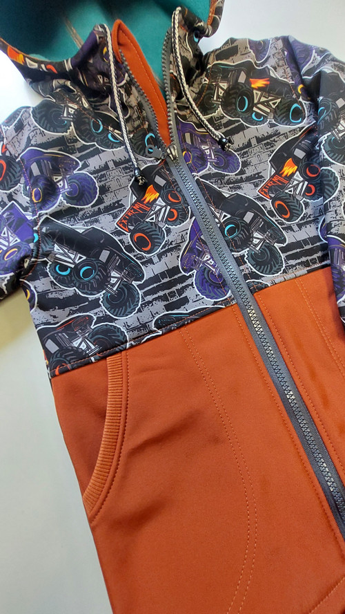 Dětská bunda, softshell/fleece , Truck v.110 — foto 3