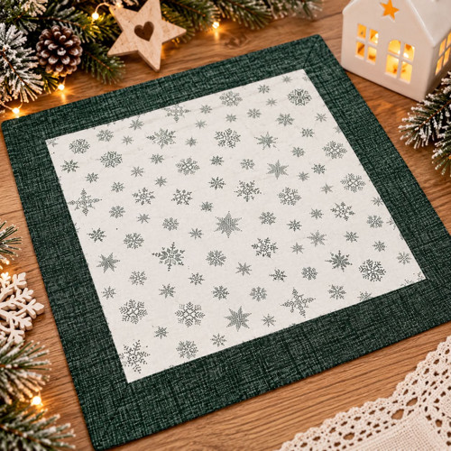 Ubrus 70x70 v zeleném — foto 2
