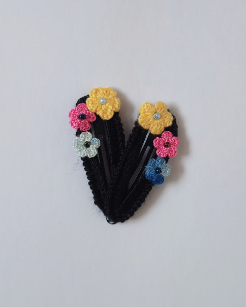 Háčkované sponky - 6 cm — foto 2