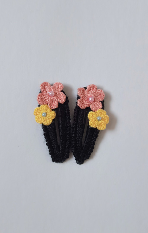 Háčkované sponky - 6 cm — foto 2