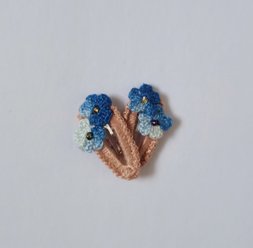 Háčkované sponky - 3,5 cm — foto 2