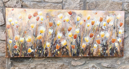 Podvečerní tulipány....150x60cm — foto 2