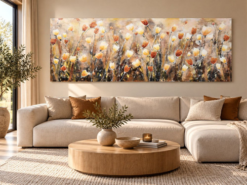Podvečerní tulipány....150x60cm — foto 4
