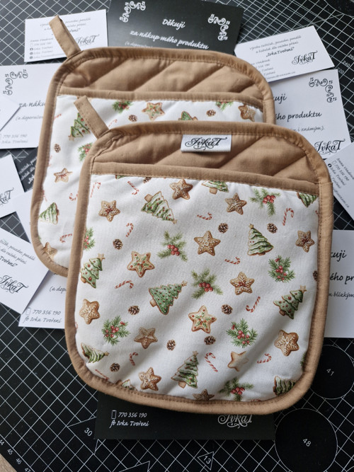 Sada Zástěra, 2+2 chňapky — foto 4