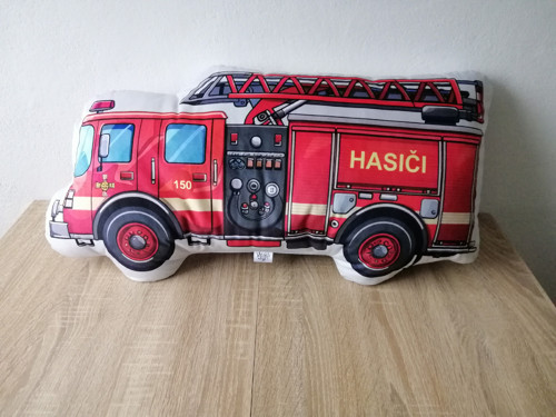 Hasičské auto - 3D polštář — foto 2