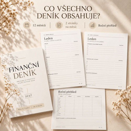 Finanční deník 2027 | Přehled financí PDF — foto 4
