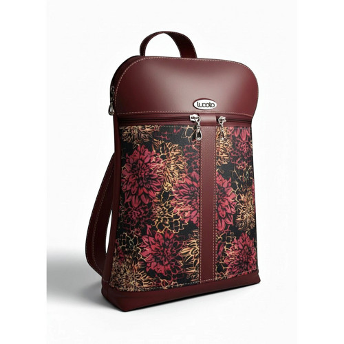 Městský batoh Bety Batik – vínová — foto 3