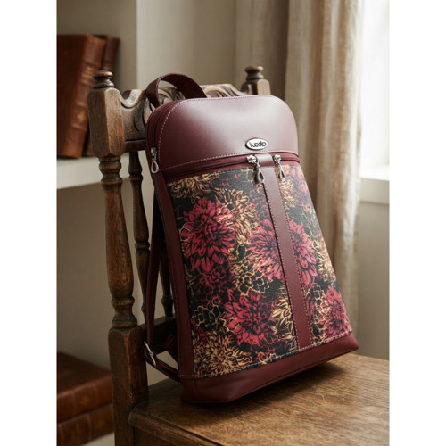 Městský batoh Bety Batik – vínová — foto 2
