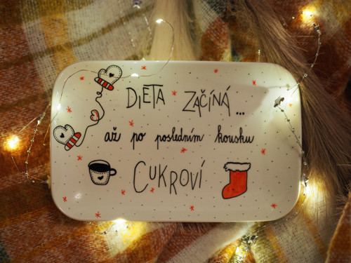 Vánoční malovaný talíř - Dieta začíná! — foto 4