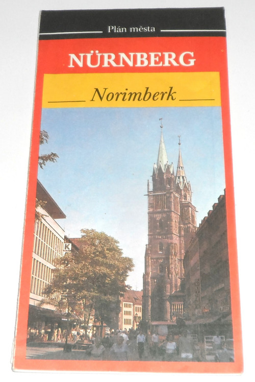 Turistická MAPA • Plán města Norimberk, 1990 — foto 2