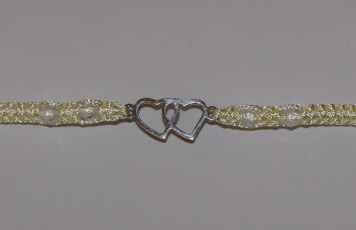 Shamballa náramek - nerez - Srdíčka — foto 2