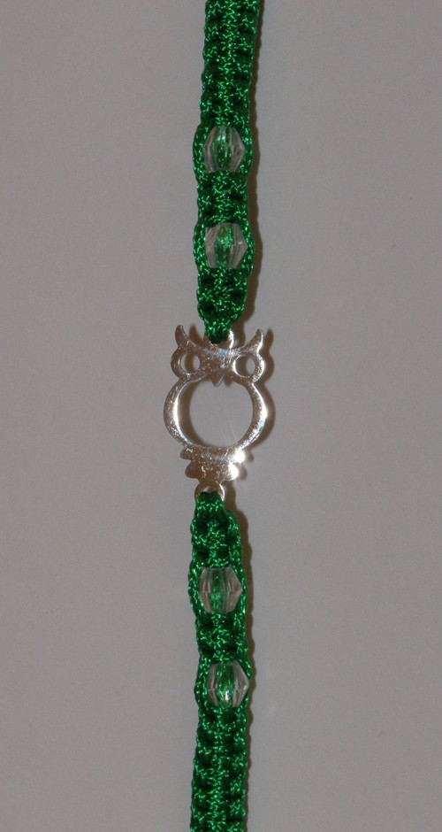 Shamballa náramek - nerez - Sova — foto 2