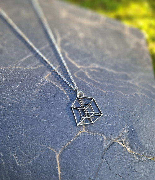 Ocelový náhrdelník*geometrie*3D — foto 4