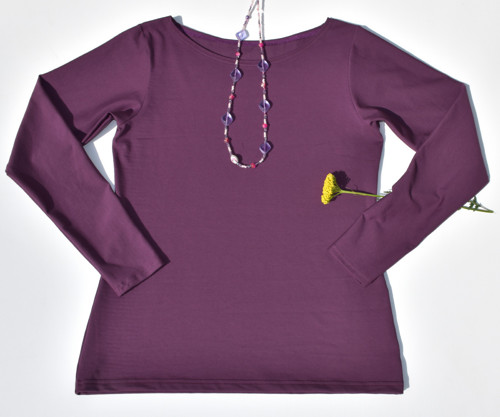 Dámské basic tričko - MIDNIGHT PURPLE, vel. 32-48 — foto 3