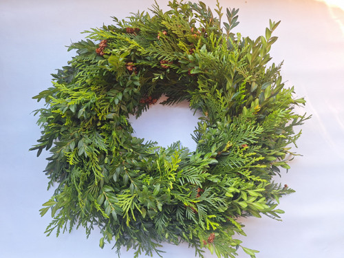 Věnec buxus/ thuje 30 cm — foto 3