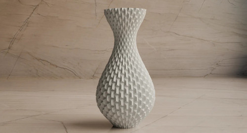 Váza se strukturou – 3D dekorace — foto 2