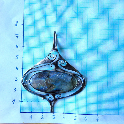 Labradorit modro zlatý — foto 2