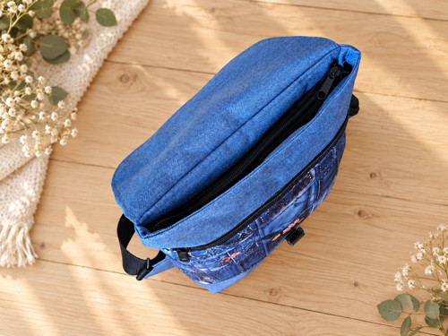 Batoh Nhala - patchwork denim — foto 3