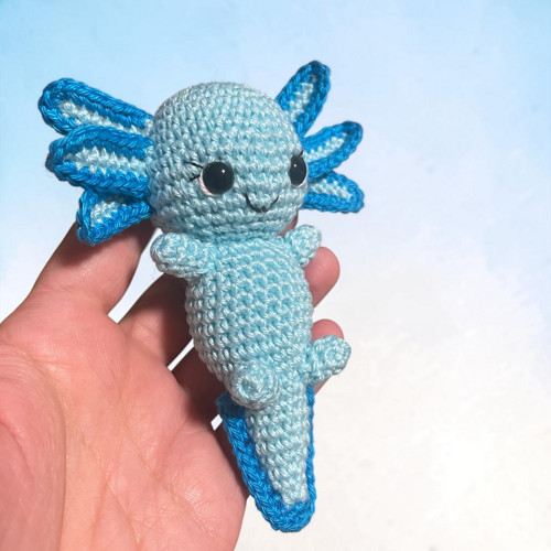 Axolotl - háčkovaný - dekorace — foto 4