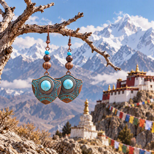 Náušnice - z dalekých cest - Tibet — foto 6
