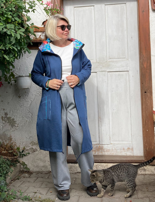 Mikina modrá jeans — foto 2