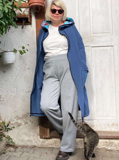 Mikina modrá jeans — foto 4