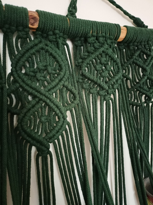 Boho macramé závěs na 5 květináčů — foto 5