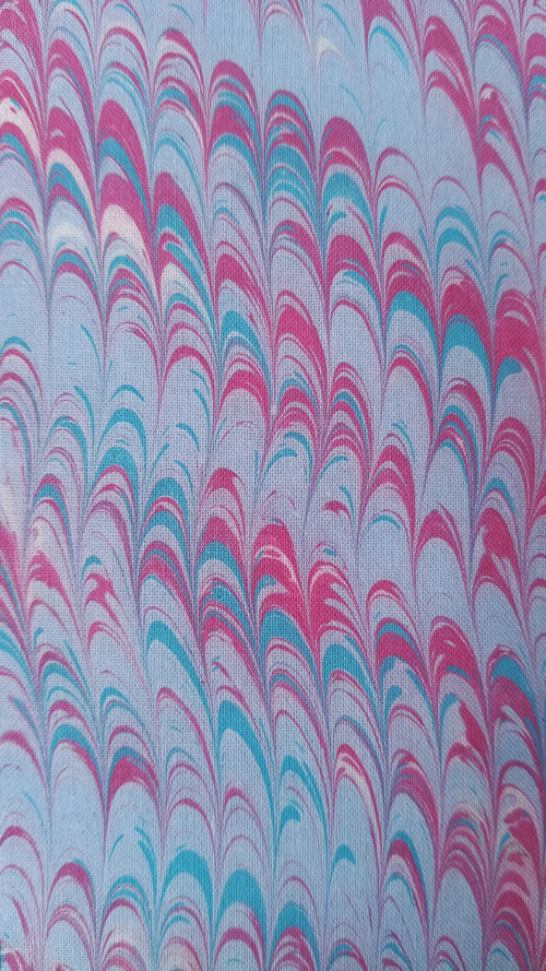 EBRU na plátně - Vlnobití — foto 2