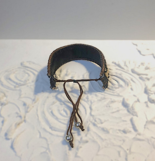 Dámský - Boho polished ručně tkaný náramek — foto 3