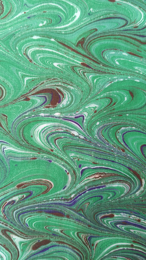 EBRU na plátně - Vlnobití — foto 2