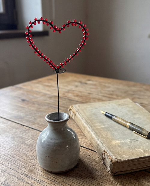 Drátovaný zápich srdíčko — foto 3