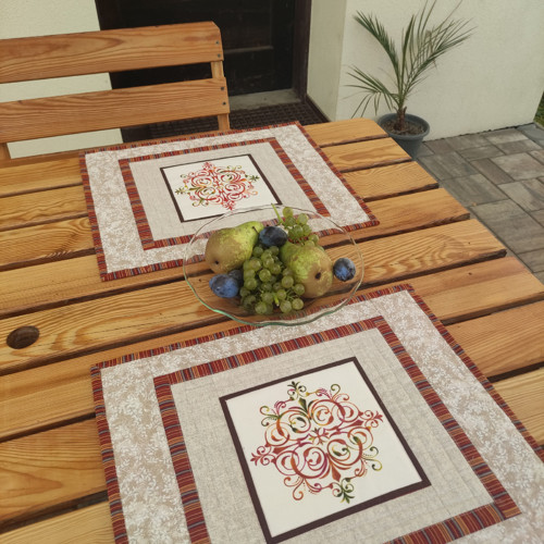 Prostírání patchwork světlé ornament — foto 2
