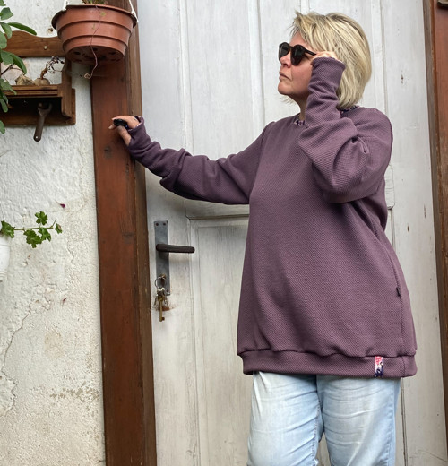 Mikina fialová — foto 3