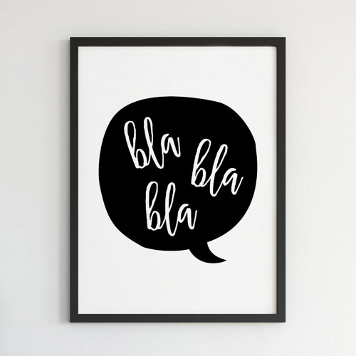 Plakát Bla bla bla 30x40cm — foto 2