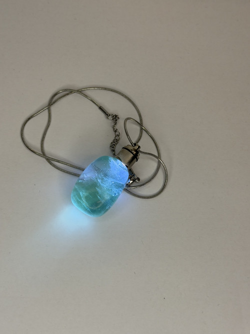 Svítící náhrdelník Fluorit — foto 4