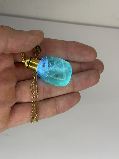 Svítící náhrdelník Fluorit — foto 3