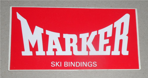 Reklamní SAMOLEPKA • Marker Ski Bindings — foto 4