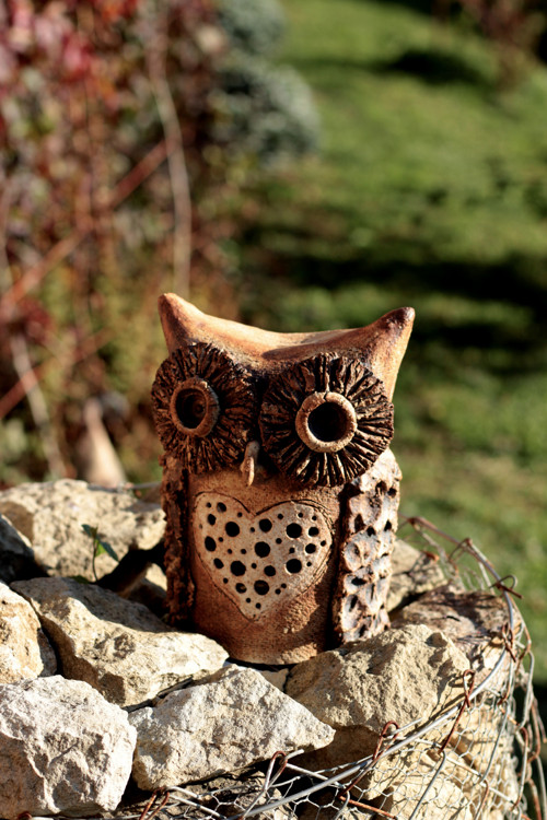 Keramická sova 24cm — foto 5
