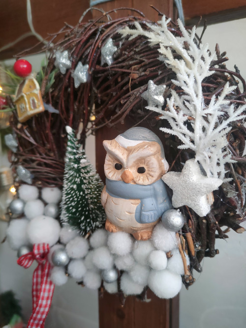 Zimní věneček se sivičkou — foto 4