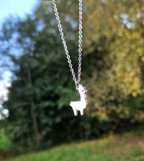 Ocelový náhrdelník*lama — foto 2