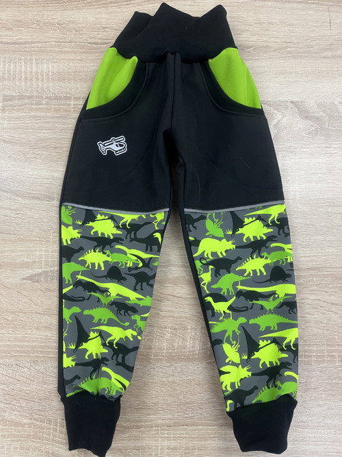 Softshellové kalhoty 86/92 - dinosauři — foto 4