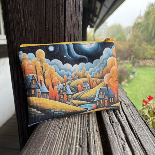 Barevné domečky - taštička - kapsička — foto 2