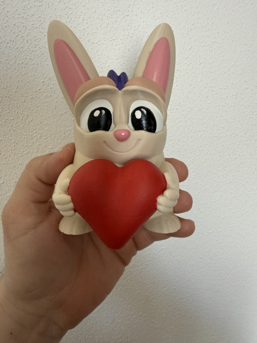 Králíček se srdíčkem – roztomilá figurka — foto 3
