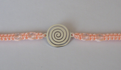 Shamballa náramek - nerez - Spirála — foto 3