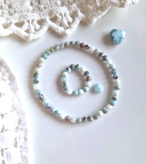 Přírodní larimar*prsten — foto 3