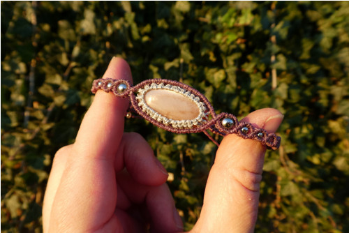 Náramek Peach Moonstone — foto 2