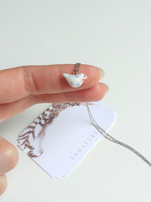 Ptáček puntík porcelánový — foto 3